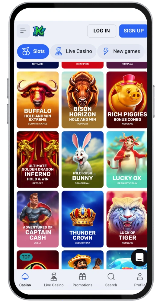 Koru Casino login